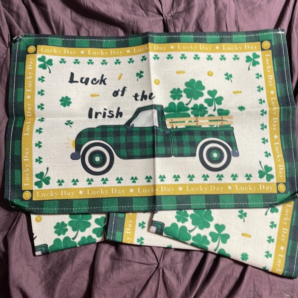 New set/4 St Patrick’s Day Luck of the Irish placemats - Picture 1 of 5